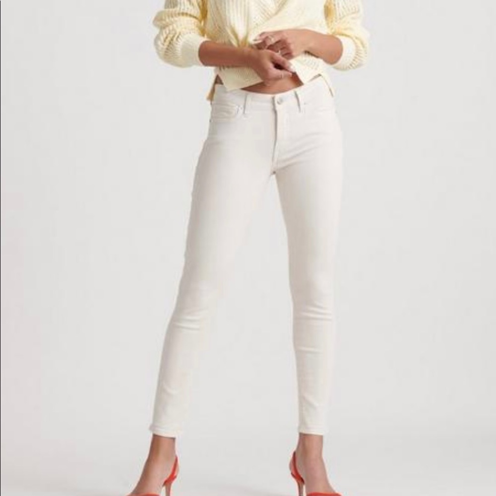 NWT Lucky Brand White Ava Skinny Jeans